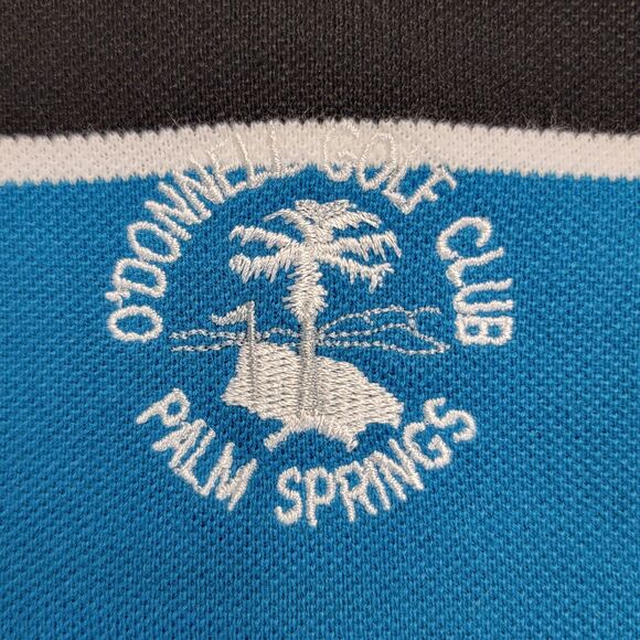 Callaway Mens Golf Polo Shirt Sz M Black Turquoise Pique Cotton Short Sleeve New - Picture 5 of 16